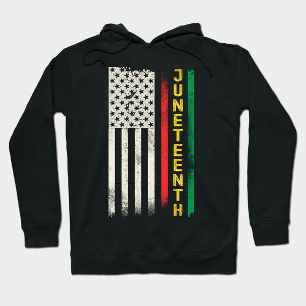 Juneteenth Freedom Day Flag Hoodie by Etopix